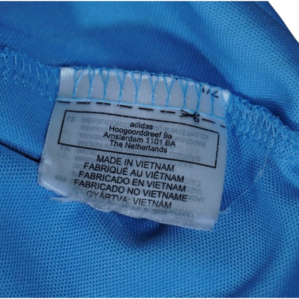 Adidas Golf Polo Shirt Mens 2XL Blue Striped Performance Short Sleeve Logo - Picture 5 of 8